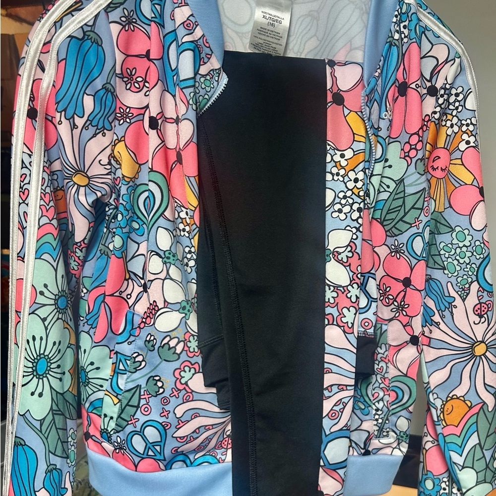 Adidas Vibrant Floral Track Suit